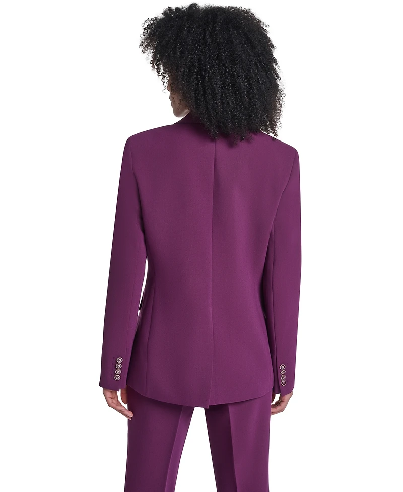 Karl Lagerfeld Paris Women's Notch Collar One-Button Blazer