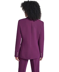 Karl Lagerfeld Paris Women's Notch Collar One-Button Blazer