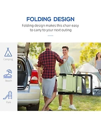 ECHTPeak Folding Patio Chairs Set of 2, Adjustable Sling Back, Camping Chair with Removable Headrest for Garden, Backyard