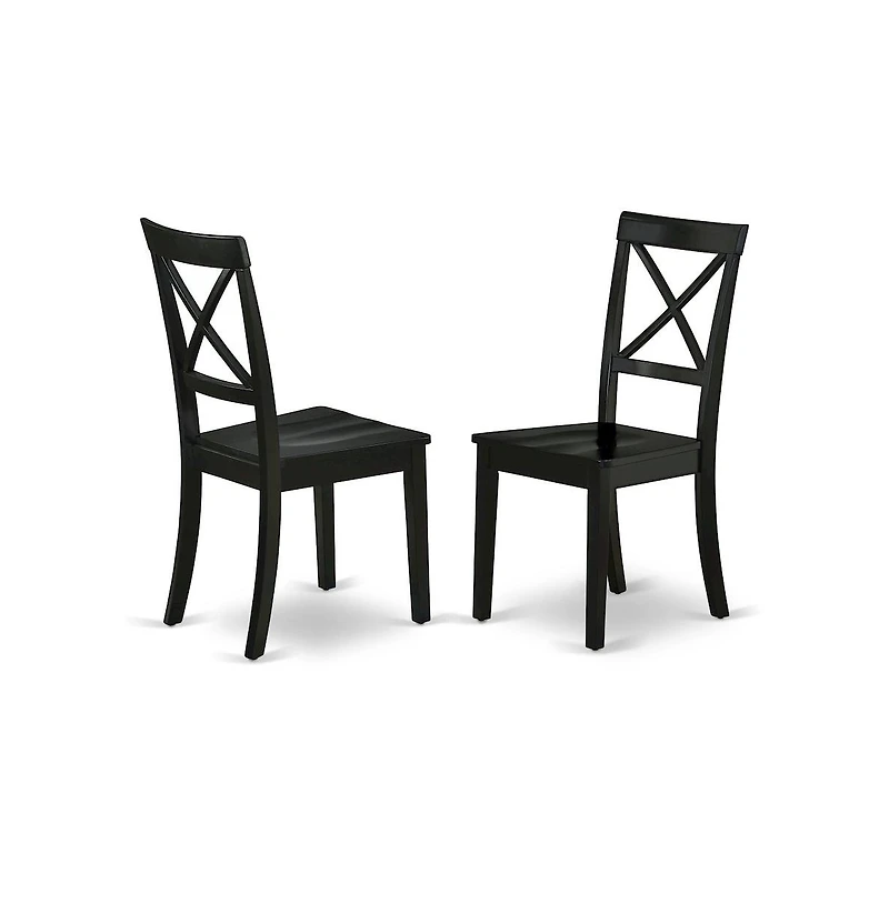 East West Furniture Dining Table- Dining Chairs