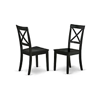 East West Furniture Dining Table- Dining Chairs
