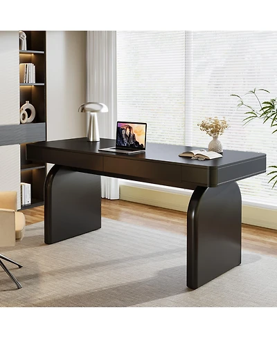 Tribesigns Desk with Drawers, 63-Inch Modern Executive Office Desk
