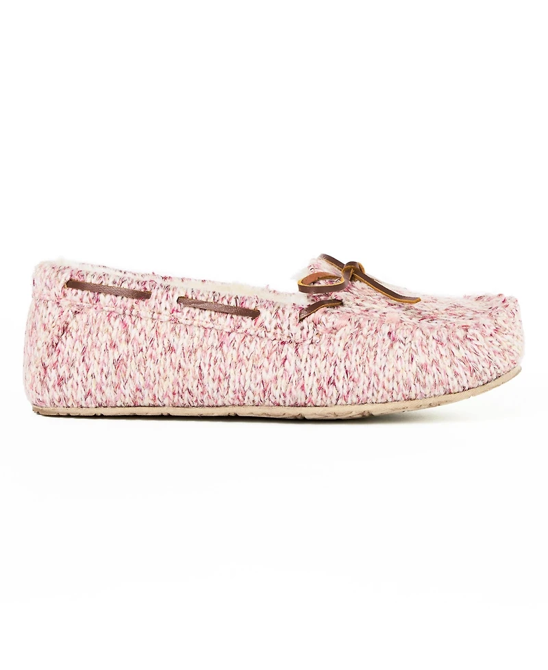 Minnetonka Women's Comfy Moc Sparkle Knit Slippers