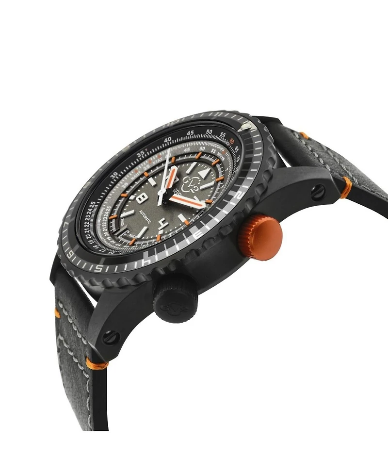 GV2 by Gevril Men's Swiss Made Contasecondi Swiss Automatic Italian Leather Strap Watch