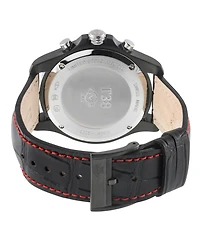 GV2 by Gevril Men's Swiss Made T38 Swiss Quartz Italian Leather Strap Watch