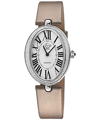 GV2 by Gevril Women's Piazza Navona Swiss Quartz Italian Leather Strap Diamond Watch