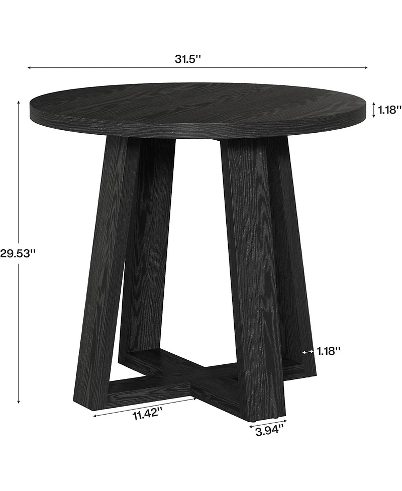 Tribesigns 31.5" Round Conference Table for 2-4