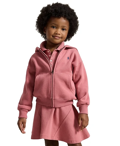 Polo Ralph Lauren Girls' 2T-6X Long-Sleeve Full-Zip Hoodie