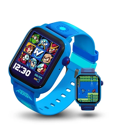 My Play Watch Mega Man: – Classic and Arcade Modes, Non-Connected, Fitness Tracking, Includes 2 Bands