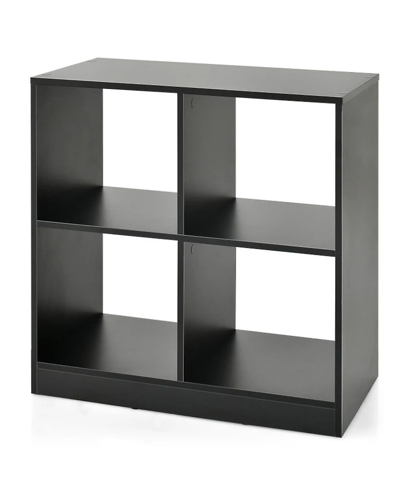 Gouun 29 Inch Freestanding Kids Storage Bookcase with 4 Open Cubes
