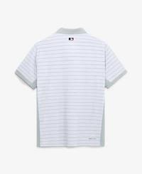Men's Nike White Cincinnati Reds Authentic Collection Striped Victory Dri-fit Polo