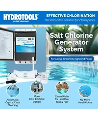 Swimline 87615 Salt Water Chlorine Generator System, 15K Gallon Swimming Pools