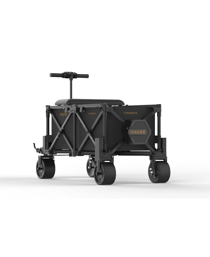 Navee Wagon 4X Electric Utility Cart, 4WD, 9.3 Miles Max Range, 10 Mph Max Speed, 3000W Peak Power, Foldable