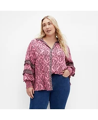 City Chic Women's Plus Dreamweaver Shirt