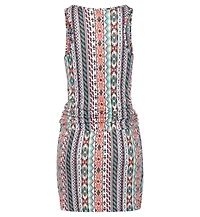Lascana Women's Geometric-Print Scoop Neck Dress