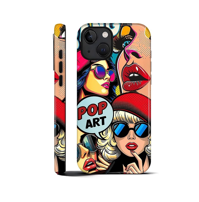 Lisen Phone Case Compatible with Apple iPhone, 2-Layer Durable, Pop Art Icons