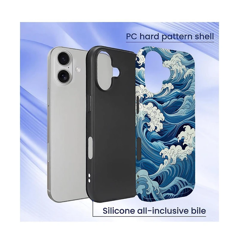 Lisen Dual-Layer Phone Case Compatible with Apple iPhone 16 Plus