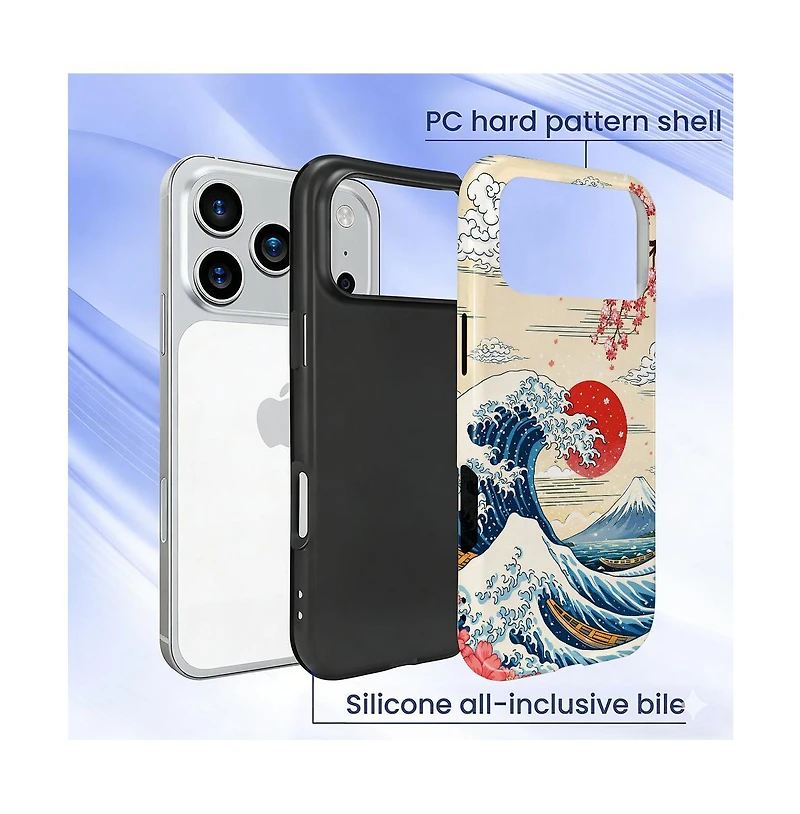 Lisen 2-Layer Phone Case Compatible with Apple iPhone 17 Pro