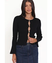 Petal and Pup Women's Rosienna Ribbed-Knit Long-Sleeve Top
