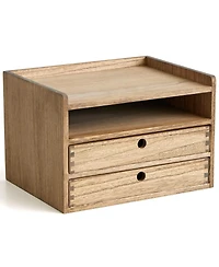 Danrong Solid Wood 3 Tier Desk Organizer Paper Sorter Document Holder For Office Supplies