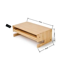 Danrong Monitor Stand Riser with Drawer and Phone Holder Non Slip Desk Organizer