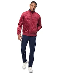 Sergio Tacchini Men's Redi Quilted Velour Bomber Jacket