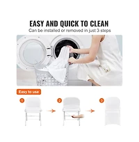 Slickblue 50 Pack Spandex Folding Chair Covers for Wedding and Events