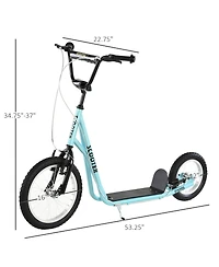 Sevorley Kids Kick Scooter with All-Terrain Tires and Adjustable Handlebar, Ages 3+