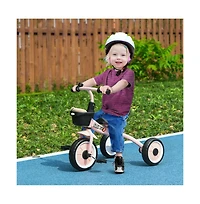 Sevorley Kids 3-Wheel Tricycle with Adjustable Seat and Storage Basket, Ages 2-5