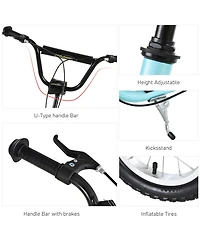 Sevorley Kids Kick Scooter with Adjustable Handlebar, Non-Slip Deck and All-Terrain Tires, Ages 3+