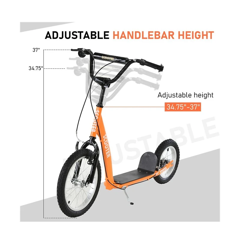 Sevorley Kids Kick Scooter with Adjustable Handlebar, Non-Slip Deck, All-Terrain Tires, Ages 3+