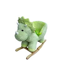 Sevorley Plush Dinosaur Rocking Ride-On Toy with Sound Effects, Ages 1-3