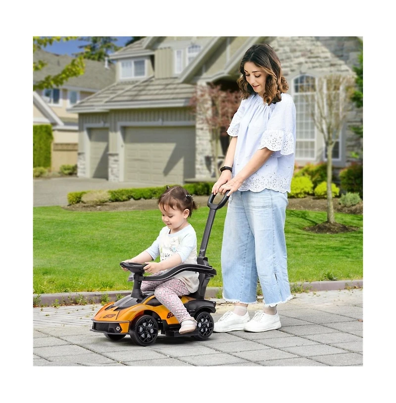 Sevorley 2-in-1 Toddler Ride-On Car with Horn and Storage, Ages 18-36 months