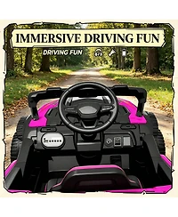 Sevorley 12V Kids Electric Utv Ride-On Truck with Parental Remote Control and Led Lights, Ages 3-5