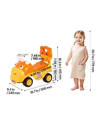 Sugift Toddler Ride On Push Car with Horn Music and Under Seat Storage, 48.5 lb. Capacity, Ages 19-36 Months