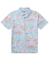 Chubbies Men's The Washed Ashore Performance Stretch Polo Shirt