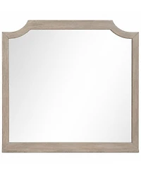 Sadie 36" Wood Framed Beveled Edge Bedroom Mirror, Macy's Exclusive
