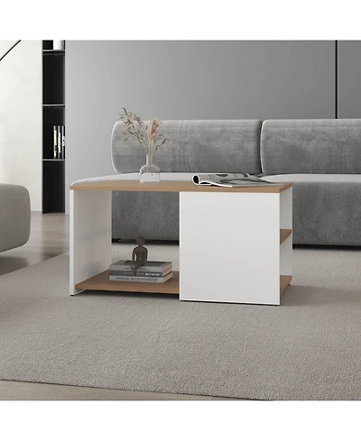 Fm Furniture Kaibito Coffee Table with Open Storage