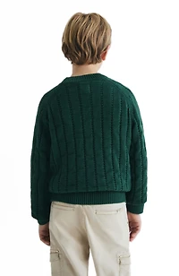 Scalpers Toddler Boys Women's 6-14 Raglan Sleeve Knitted Sweater