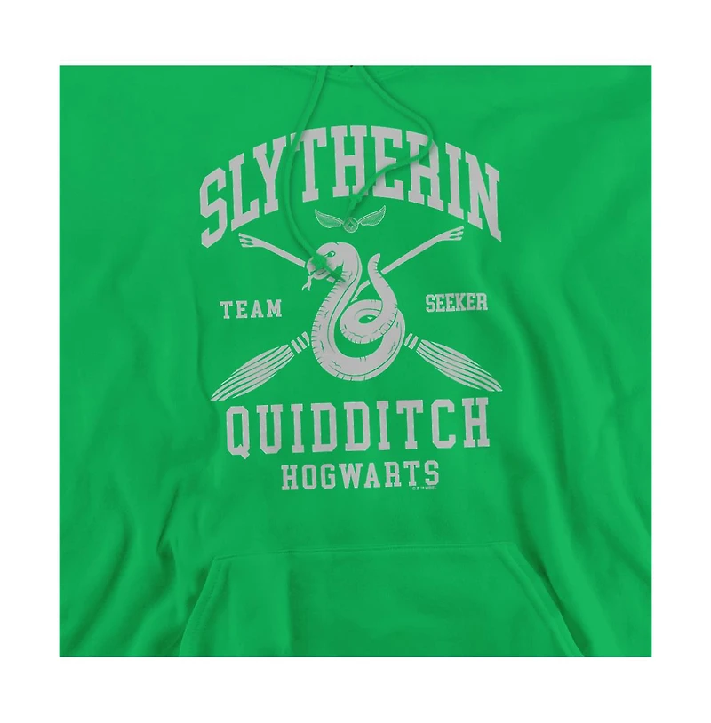 Harry Potter Men's Slytherin Quidditch Arch Pull-Over Hoodie