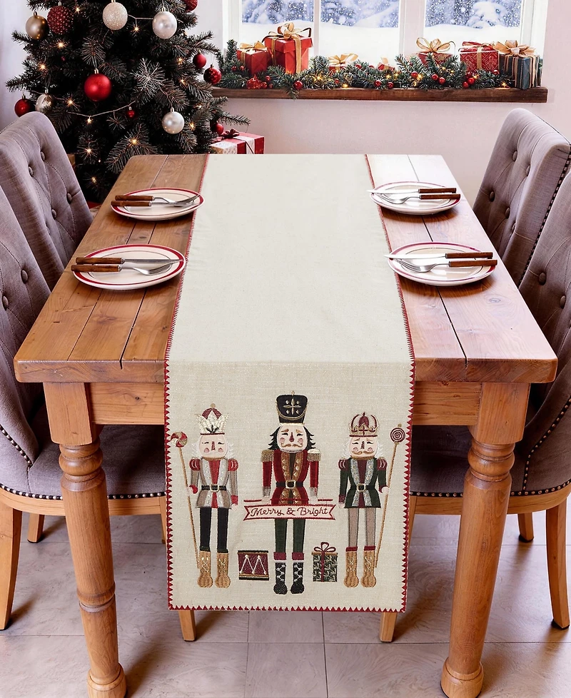 Avanti Nutcracker Trio Table Runner, 14" x 72"