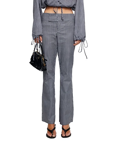 Lioness Women's Totti Wide-Leg Stripe Pants