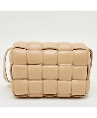 Pre-Owned Bottega Veneta Women's Padded Cassette Intreccio Leather Shoulder Bag