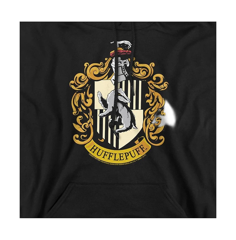 Harry Potter Men's Hufflepuff Crest Pull-Over Hoodie