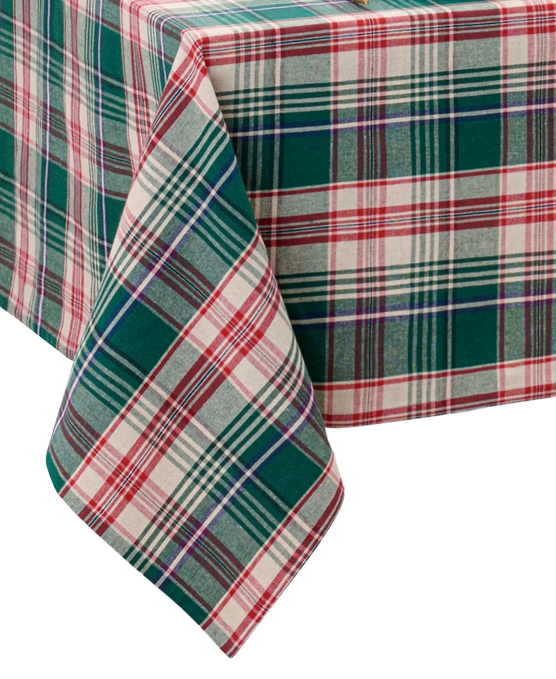 Elrene Holiday Fireside Plaid Tablecloth
