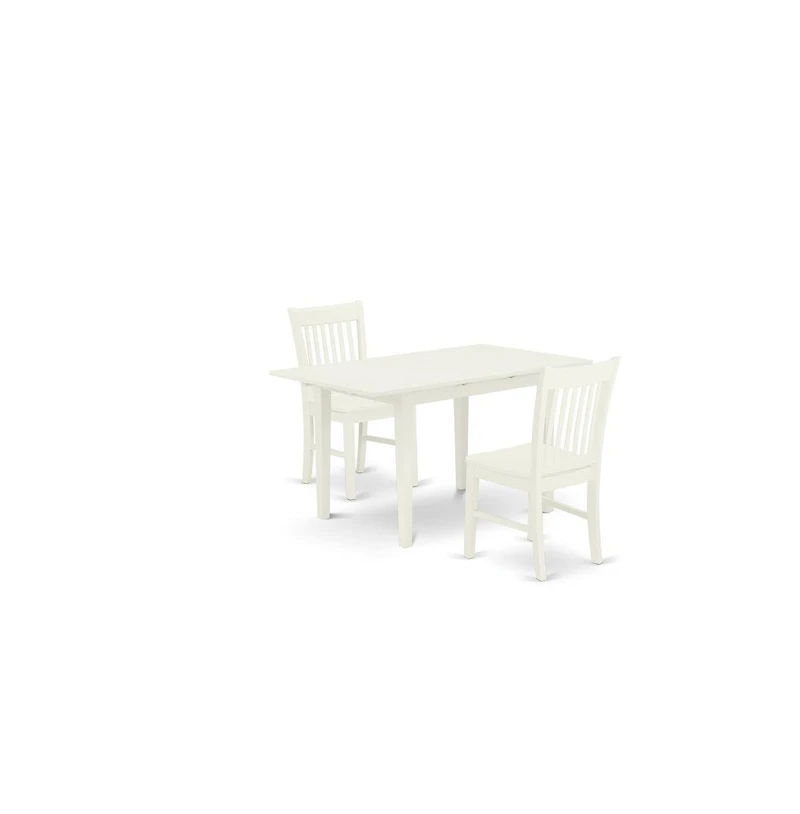 East West Furniture Dining Table- Dining Chairs