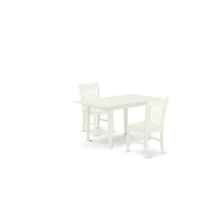 East West Furniture Dining Table- Dining Chairs