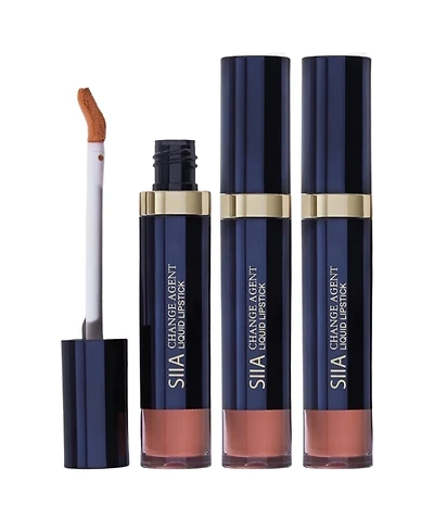 Siia Cosmetics 3 Piece Change Agent Long Lasting Matte Liquid Lipstick Trio Set