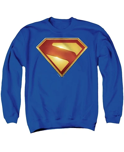 Superman Men's 2025 New Logo Color Crewneck Sweatshirt