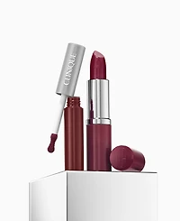 Clinique 2-Piece Pop For Treats Lipstick & Lip Gloss Duo Set